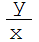 y/x 