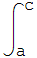 ∫_a^c