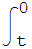 ∫_ ( t)^0