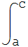 ∫_a^c
