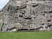 Xochicalco. Detalle de los relieves de la Pirámide de Quetzalcótal. Morelos