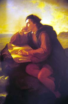José M. Obregón. La inspiración de Colón, 1856