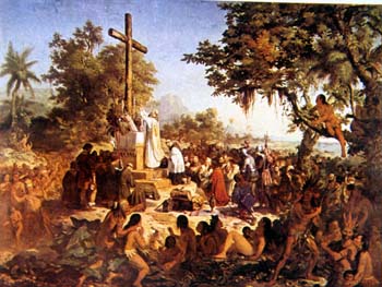 Víctor Meireles. Primera misa en Brasil, 1860