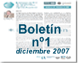 Boletín nº1 diciembre 2007